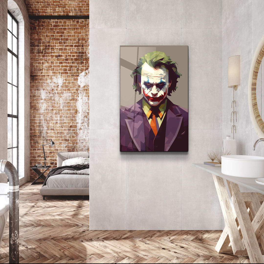 ・"Joker Pixels"・Designers Collection Glass Wall Art