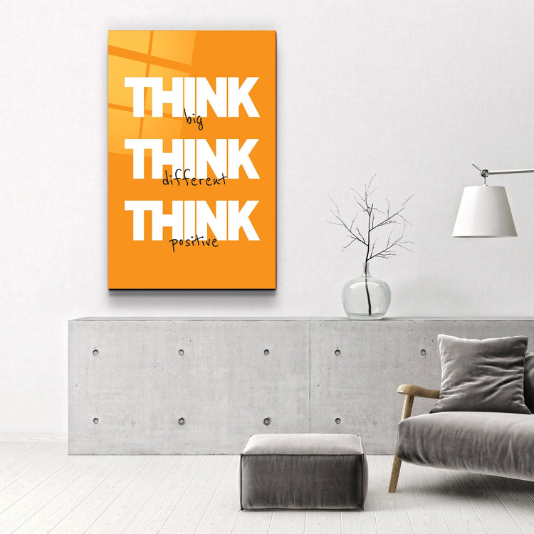 Think Big | Motivational Glass Wall Art - ArtDesigna Glass Printing Wall Art