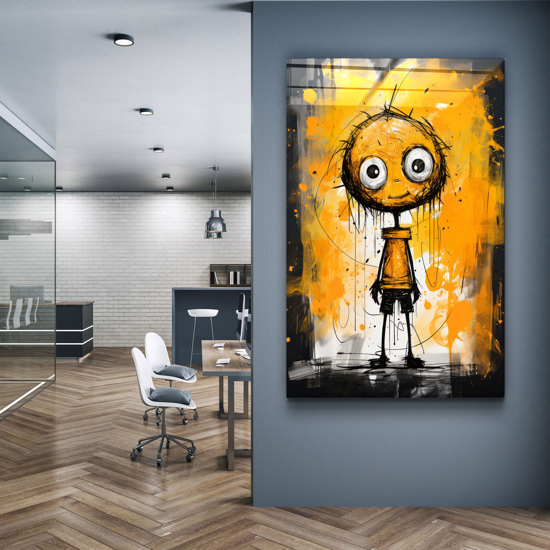 Still Happy to See You | Designers Collection Glass Wall Art