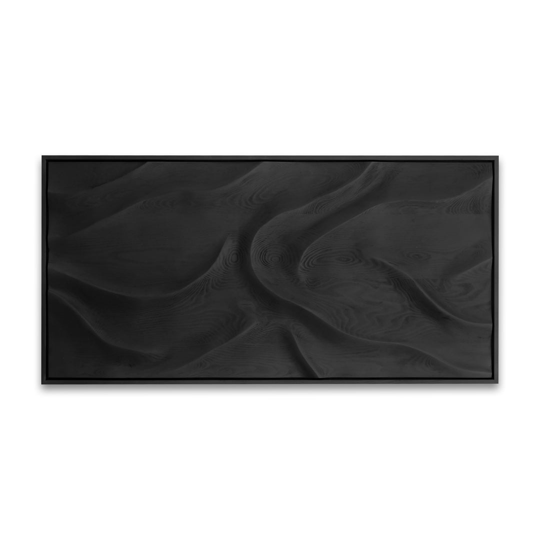 Black Wave | Premium Wood Handmade Wall Sculpture - Limited Edition