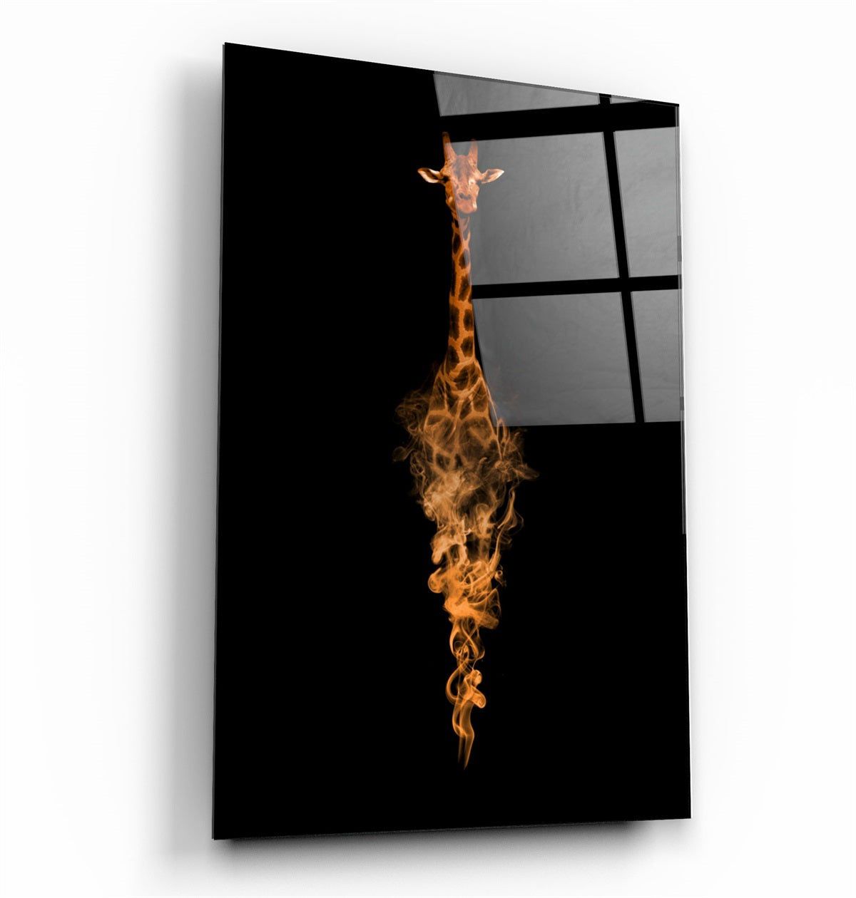 ・"Giraffo"・Glass Wall Art | Artdesigna Glass Printing Wall Arts.