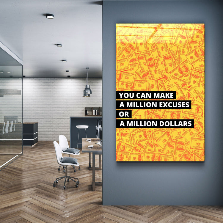 ・"Million Dollars"・Designers Collection Glass Wall Art | Artdesigna Glass Printing Wall Arts.