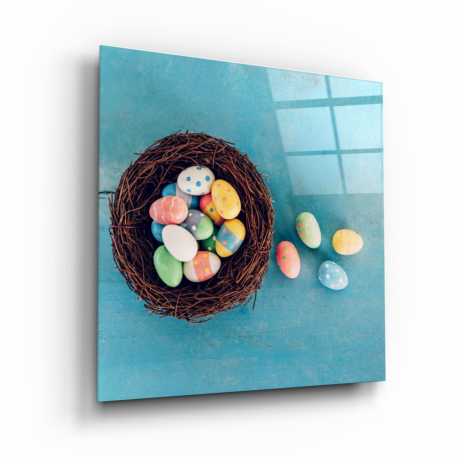 ・"Easter Eggs"・Glass Wall Art | Artdesigna Glass Printing Wall Arts.