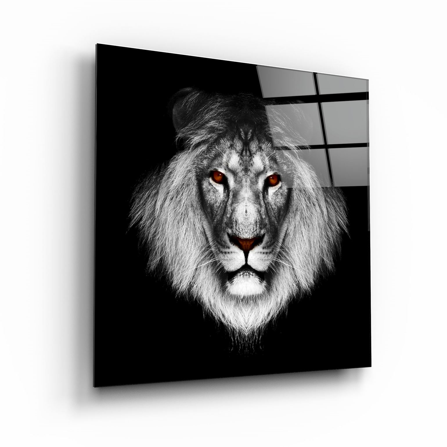 ・"Lion"・Glass Wall Art | Artdesigna Glass Printing Wall Arts.