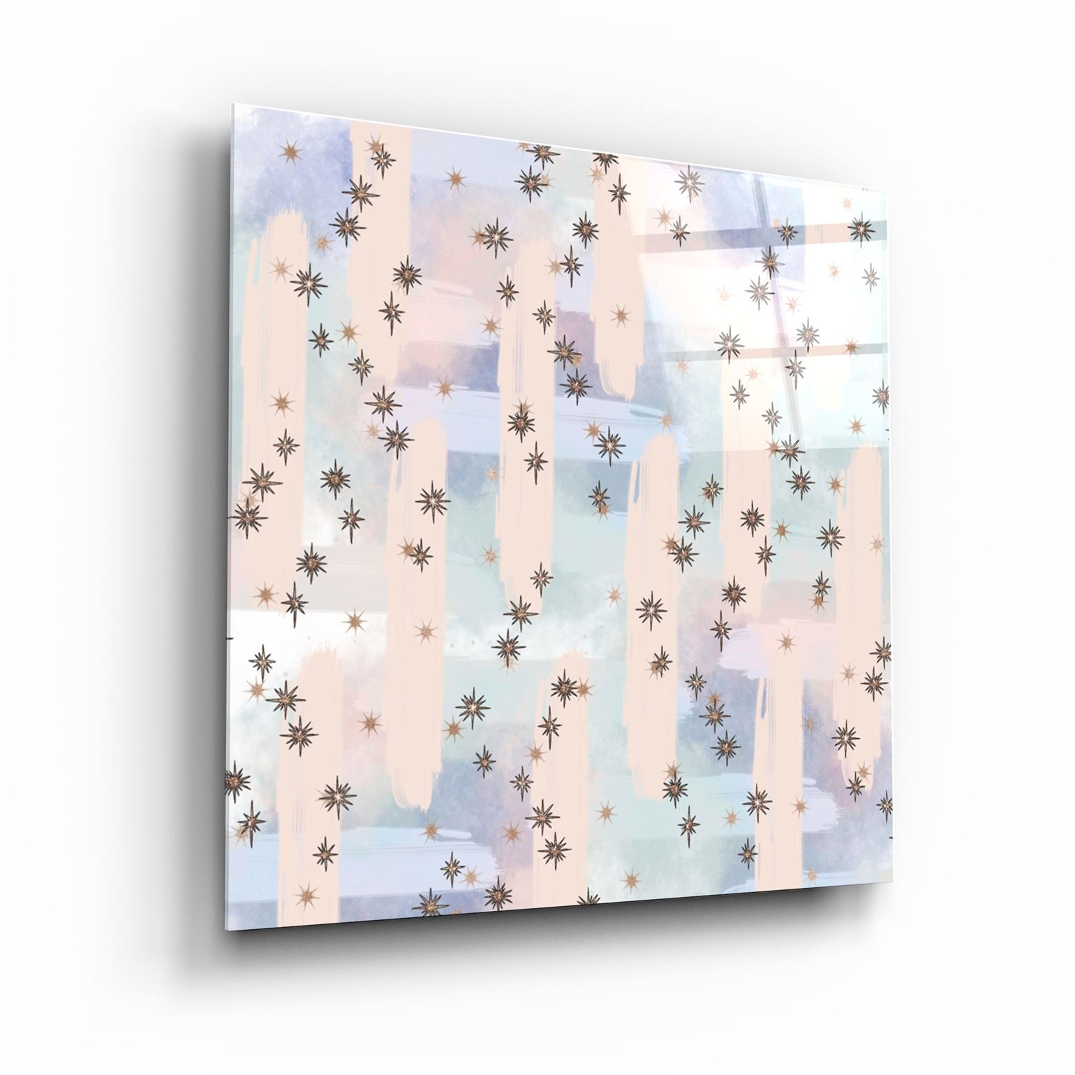 ."Pastel Abstract 5". Glass Wall Art | Artdesigna Glass Printing Wall Arts.
