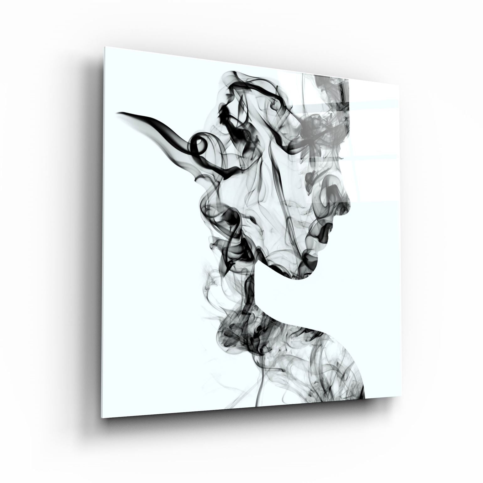・"Smoky Lines"・Glass Wall Art | Artdesigna Glass Printing Wall Arts.