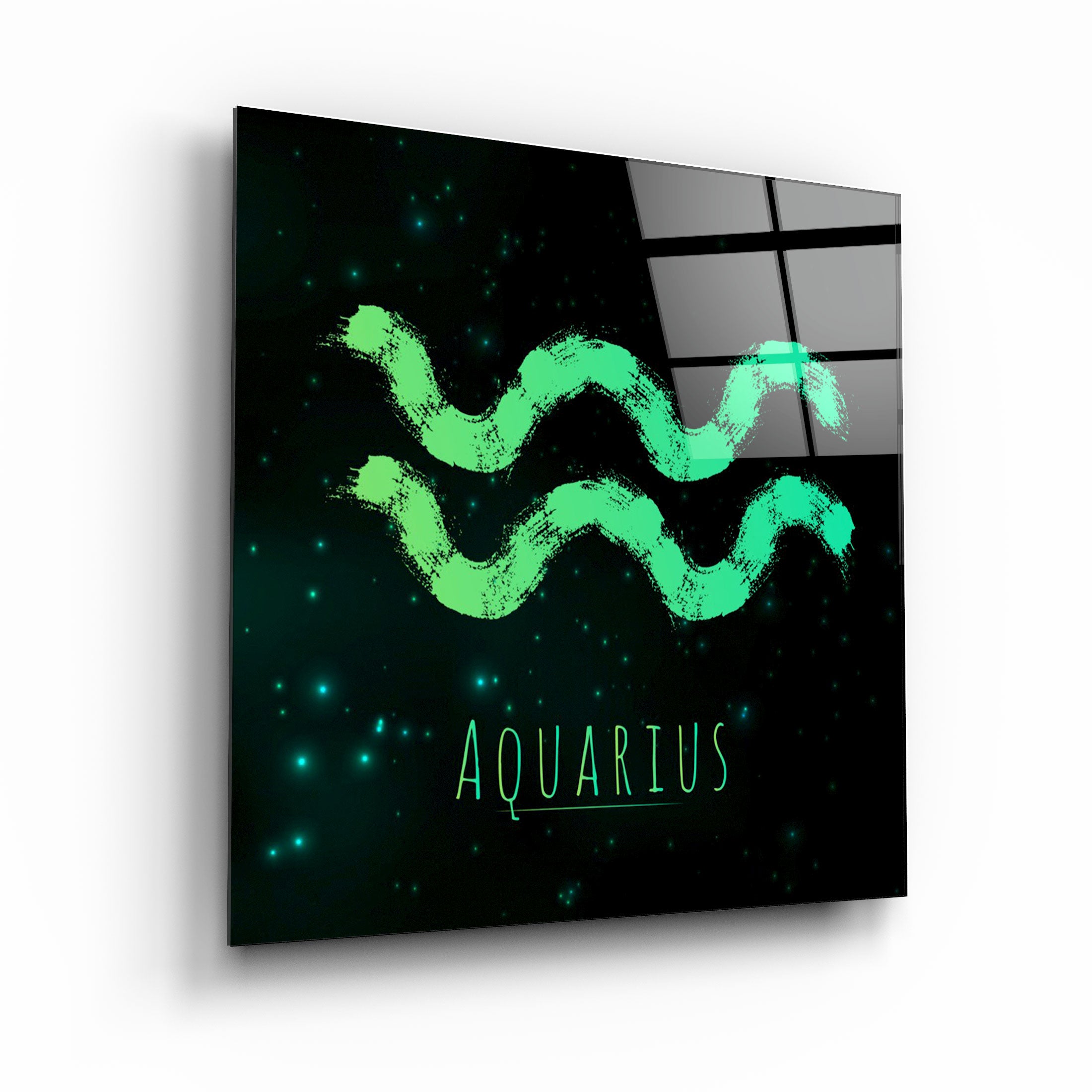 ."Zodiac V2 - Aquarius". Glass Wall Art | Artdesigna Glass Printing Wall Arts.