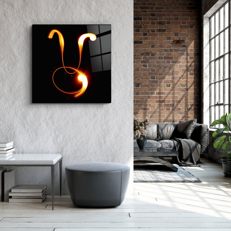 ."Taurus Zodiac Symbol". Glass Wall Art | Artdesigna Glass Printing Wall Arts.