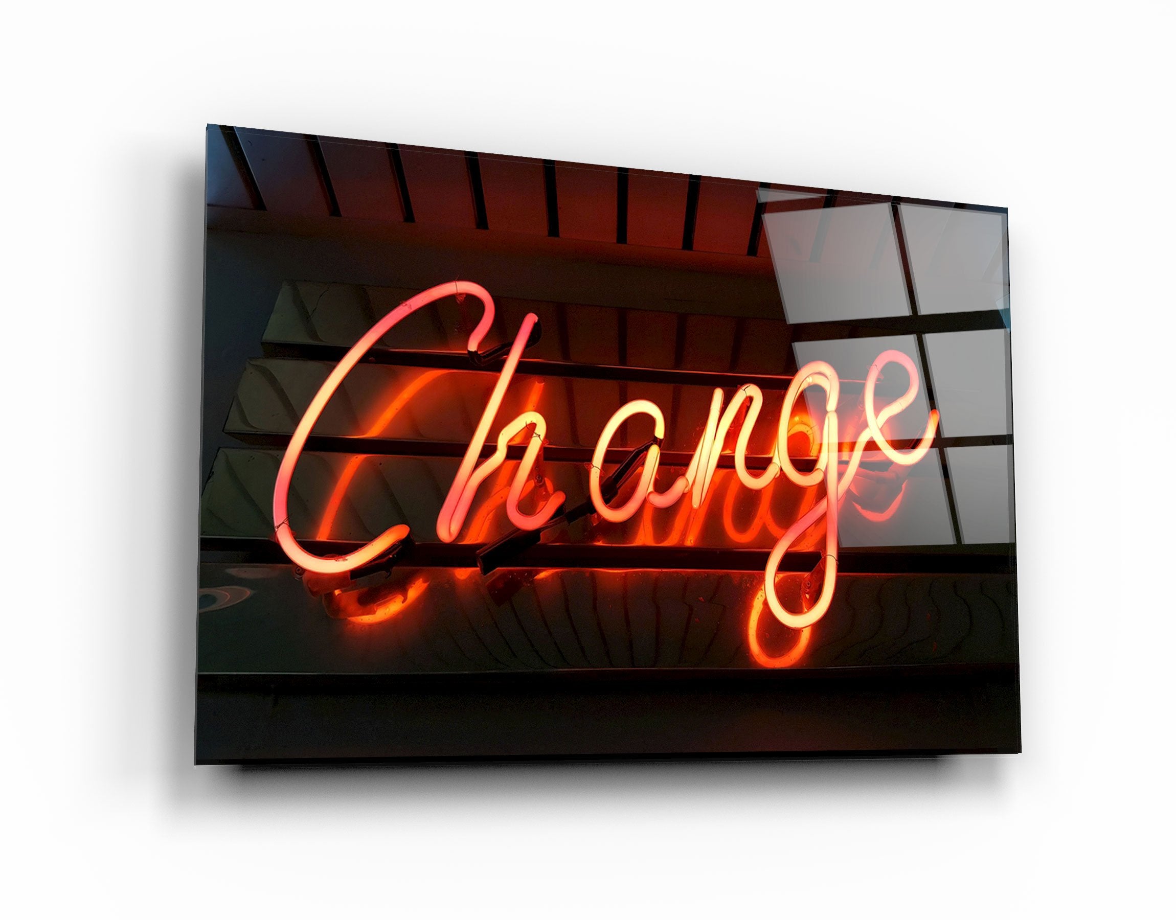 ・"Change"・Glass Wall Art | Artdesigna Glass Printing Wall Arts.