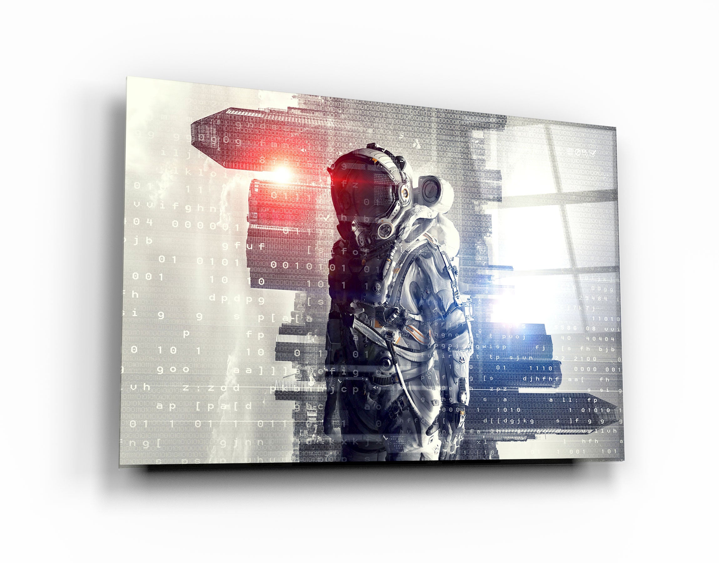 ・"Codes Of Astronaut"・Glass Wall Art | Artdesigna Glass Printing Wall Arts.