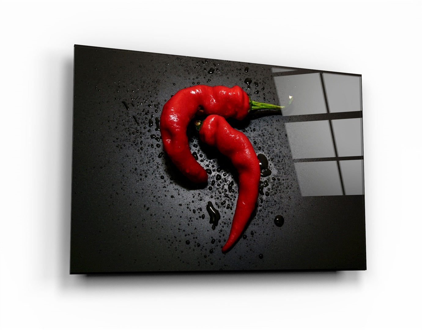 ・"Red Pepper"・Glass Wall Art | Artdesigna Glass Printing Wall Arts.