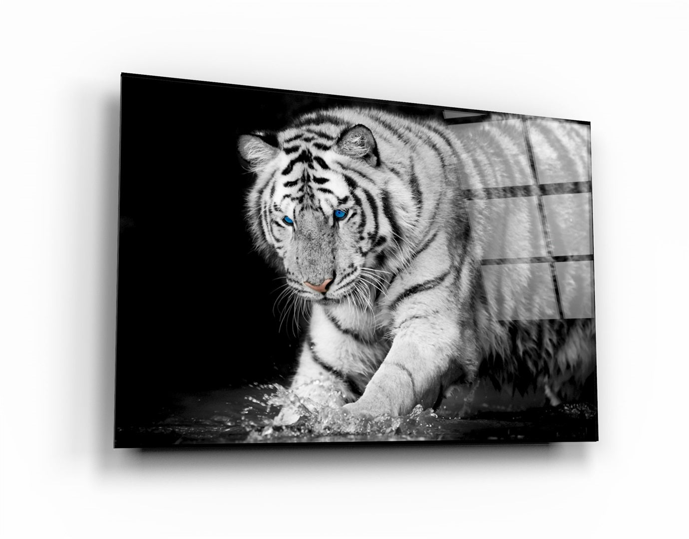 ・"Tiger 2"・Glass Wall Art | Artdesigna Glass Printing Wall Arts.