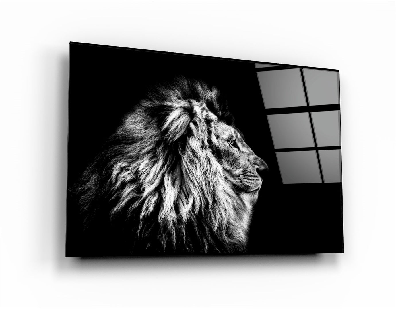 ・"Leo The King"・Glass Wall Art | Artdesigna Glass Printing Wall Arts.