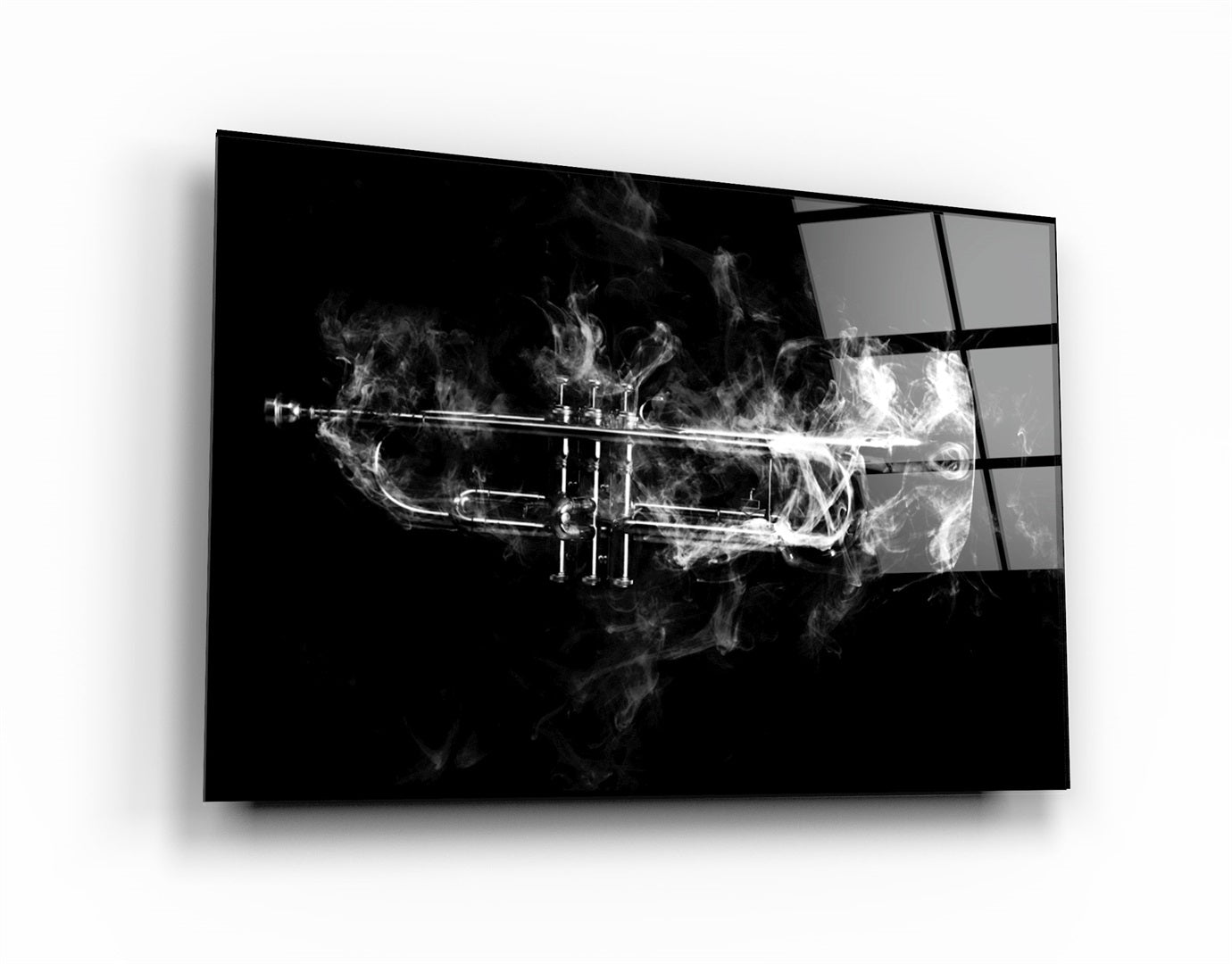 ・"Trumpet"・Glass Wall Art | Artdesigna Glass Printing Wall Arts.