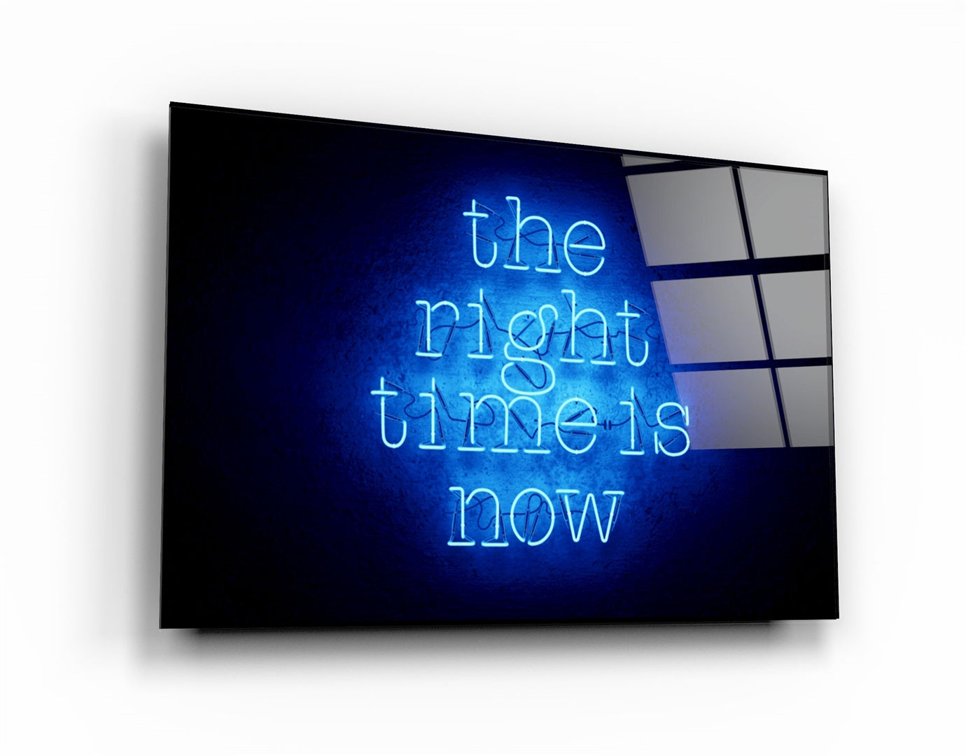 ・"The Right Time is Now"・Glass Wall Art | Artdesigna Glass Printing Wall Arts.