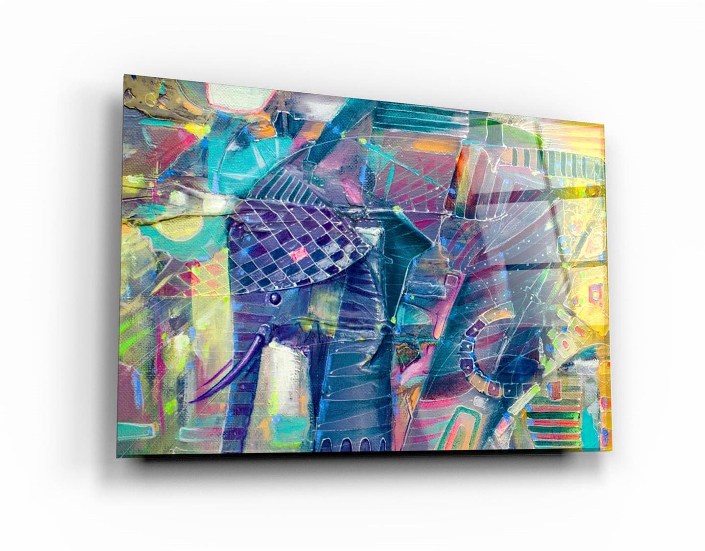 ・"Pastel Oil Pattern"・Glass Wall Art | Artdesigna Glass Printing Wall Arts.