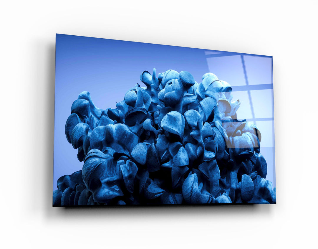 ・"Blue"・Designer's Collection Glass Wall Art
