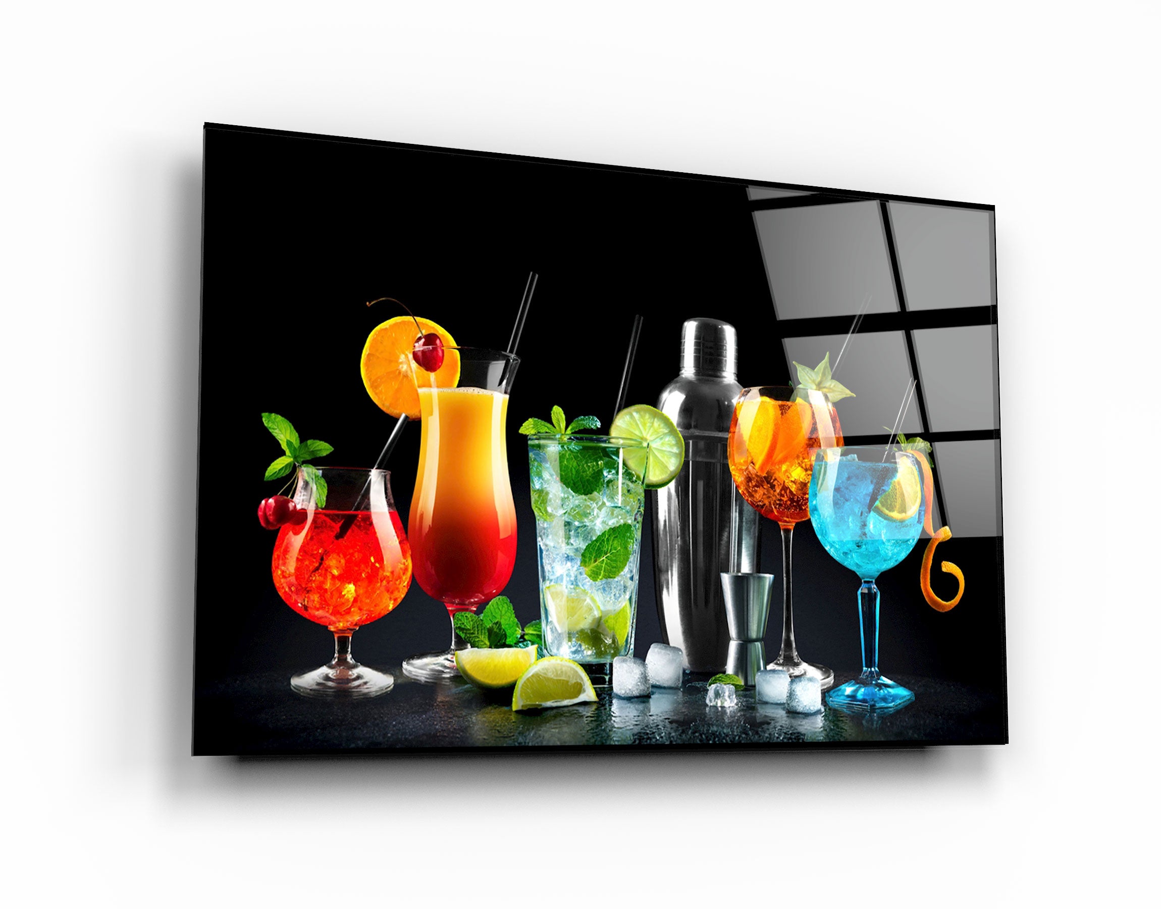 ・"Cocktails Feast"・Glass Wall Art | Artdesigna Glass Printing Wall Arts.