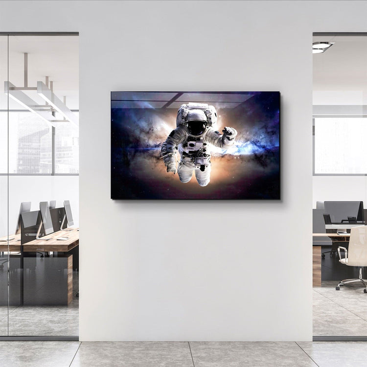 ・"Astronaut In the Space"・Glass Wall Art | Artdesigna Glass Printing Wall Arts.