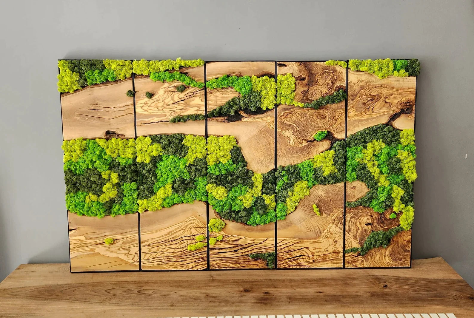 Unexplored Moss Forest  Premium Handmade Wall Sculptures