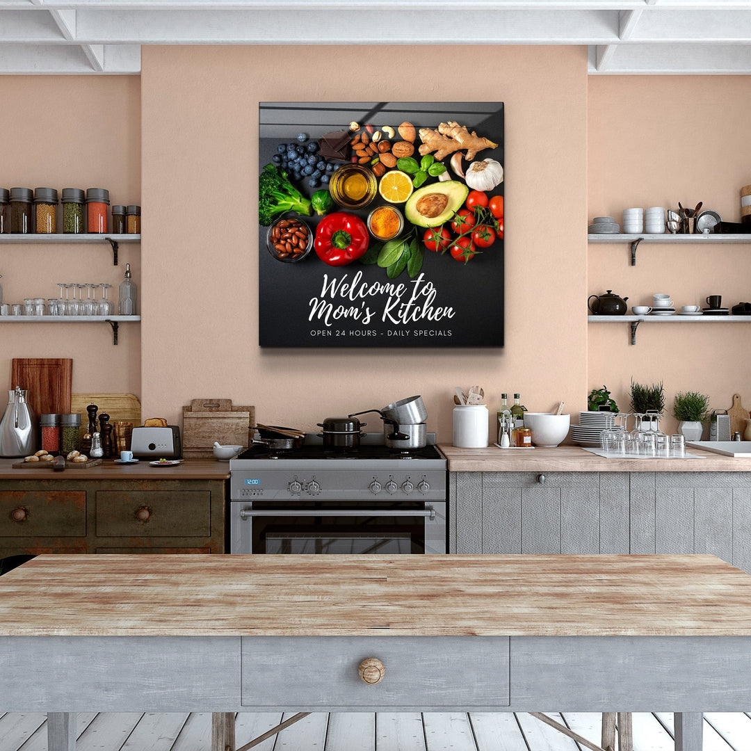."Custom Printing". Your Cafe - Kitchen Glass Wall Art | Artdesigna Glass Printing Wall Arts.