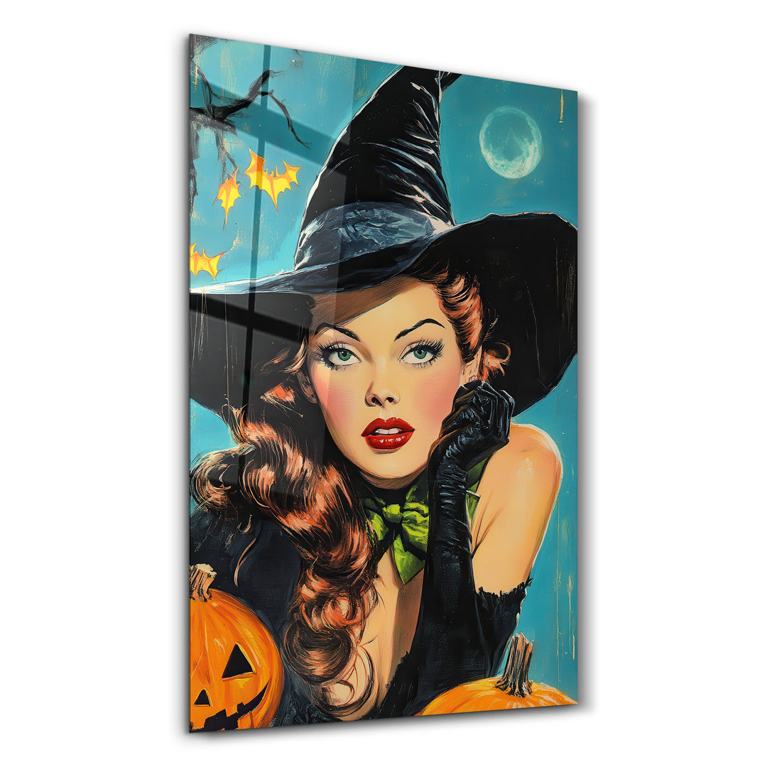 Retro Halloween | Glass Wall Art