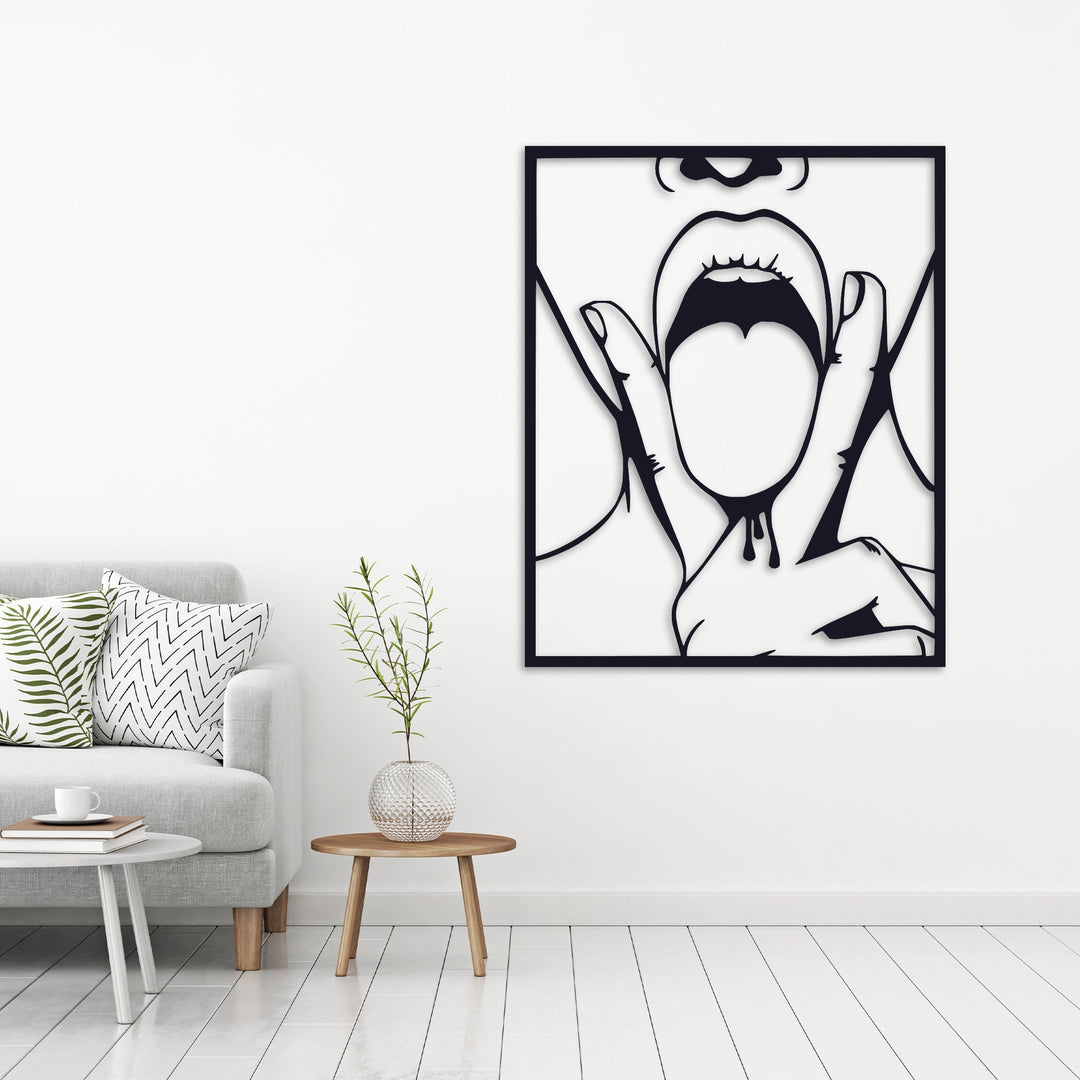 ・"V Tongue"・Premium Metal Wall Art - Limited Edition