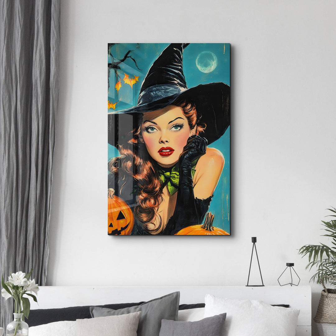 Retro Halloween | Glass Wall Art