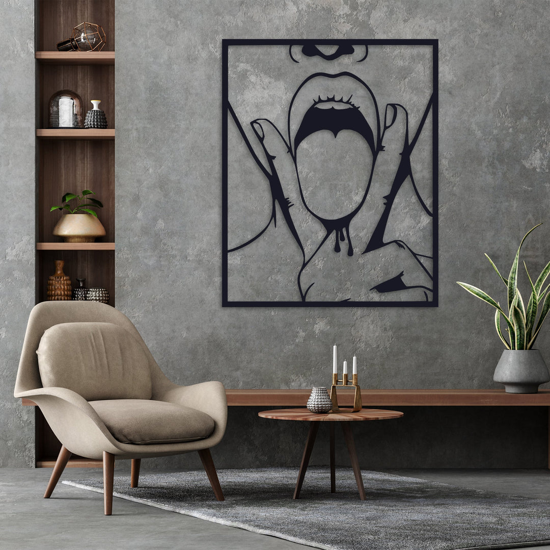 ・"V Tongue"・Premium Metal Wall Art - Limited Edition