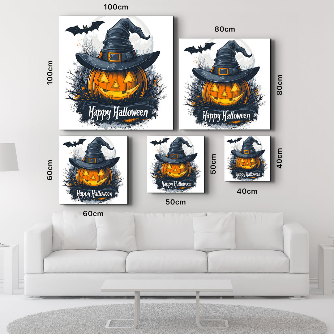 Happy Halloween | Halloween Style Glass Wall Art