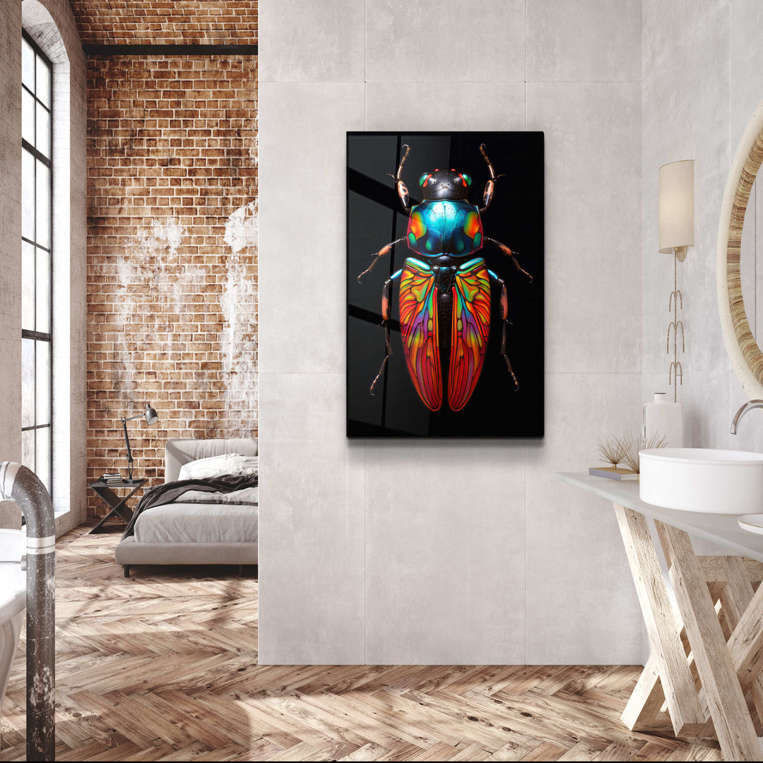 ・"Mystic Bug"・Designers Collection Glass Wall Art