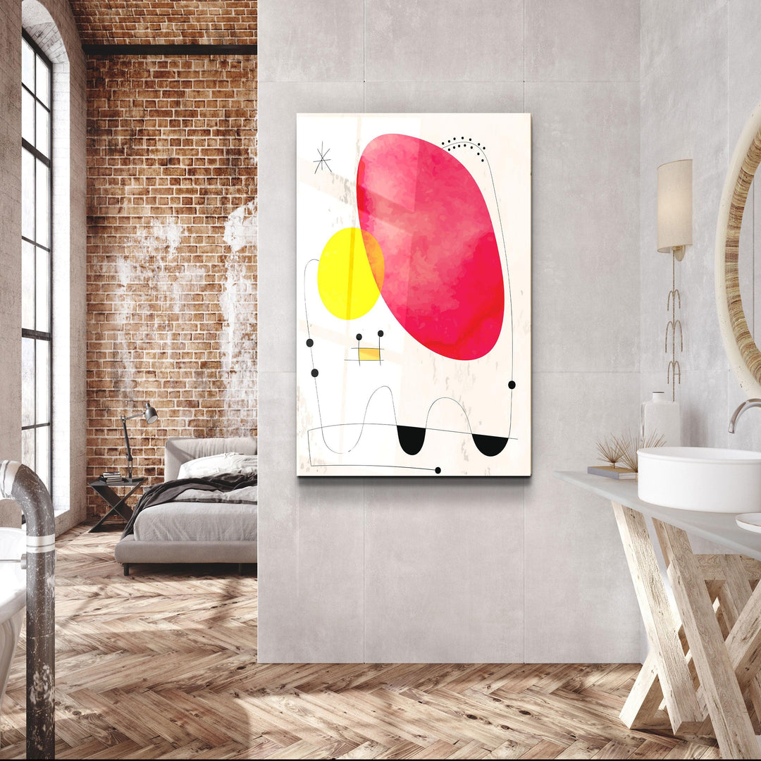 ・"Colorful Modern Shapes 3"・Glass Wall Art - ArtDesigna Glass Printing Wall Art