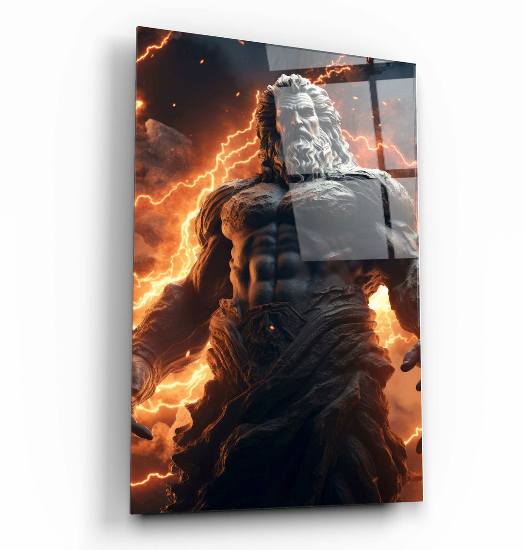 ・"Zeus' Fire"・Designers Collection Glass Wall Art