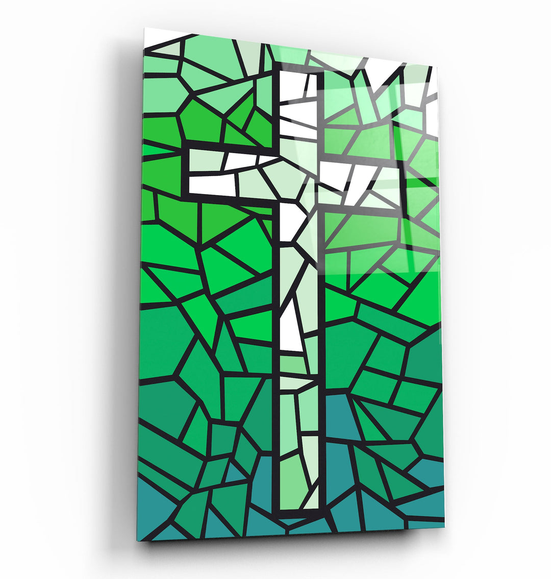 ."Cross". Designers Collection Glass Wall Art