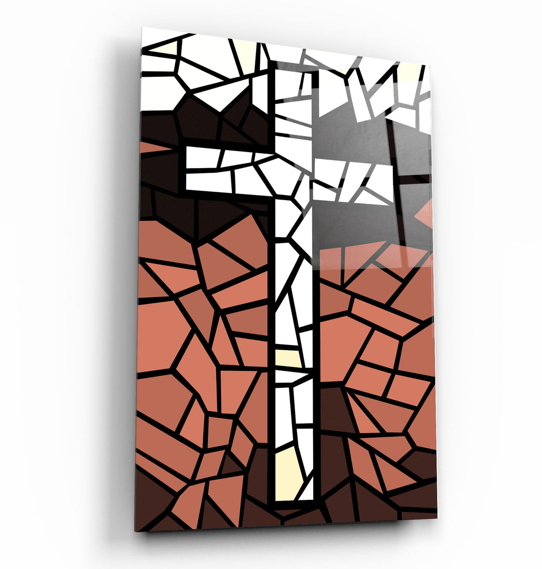 ."Cross". Designers Collection Glass Wall Art