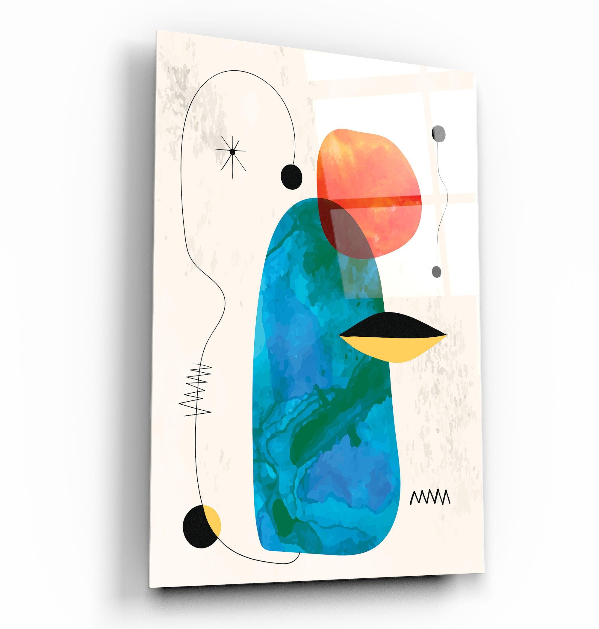 ・"Colorful Modern Shapes 1"・Glass Wall Art - ArtDesigna Glass Printing Wall Art