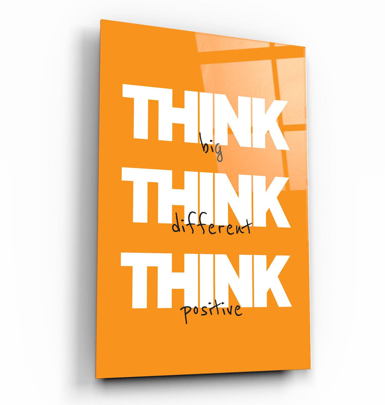 Think Big | Motivational Glass Wall Art - ArtDesigna Glass Printing Wall Art