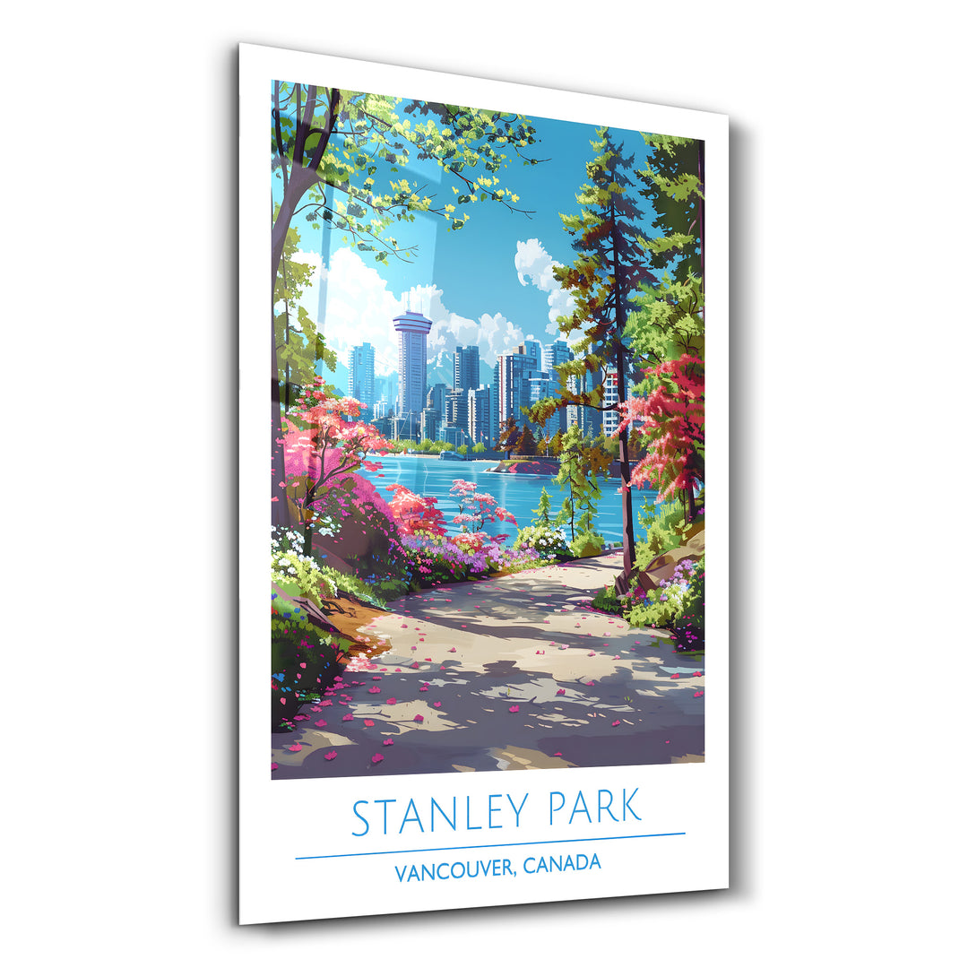 Stanley Park-Vancouver Canada-Travel Posters | Glass Wall Art