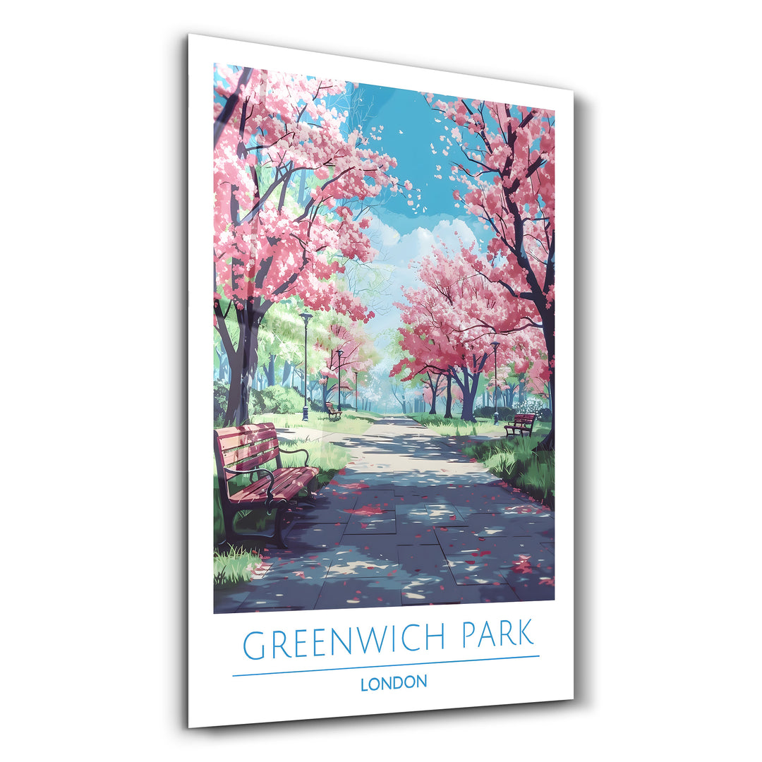 Greenwich Park London-Travel Posters | Glass Wall Art