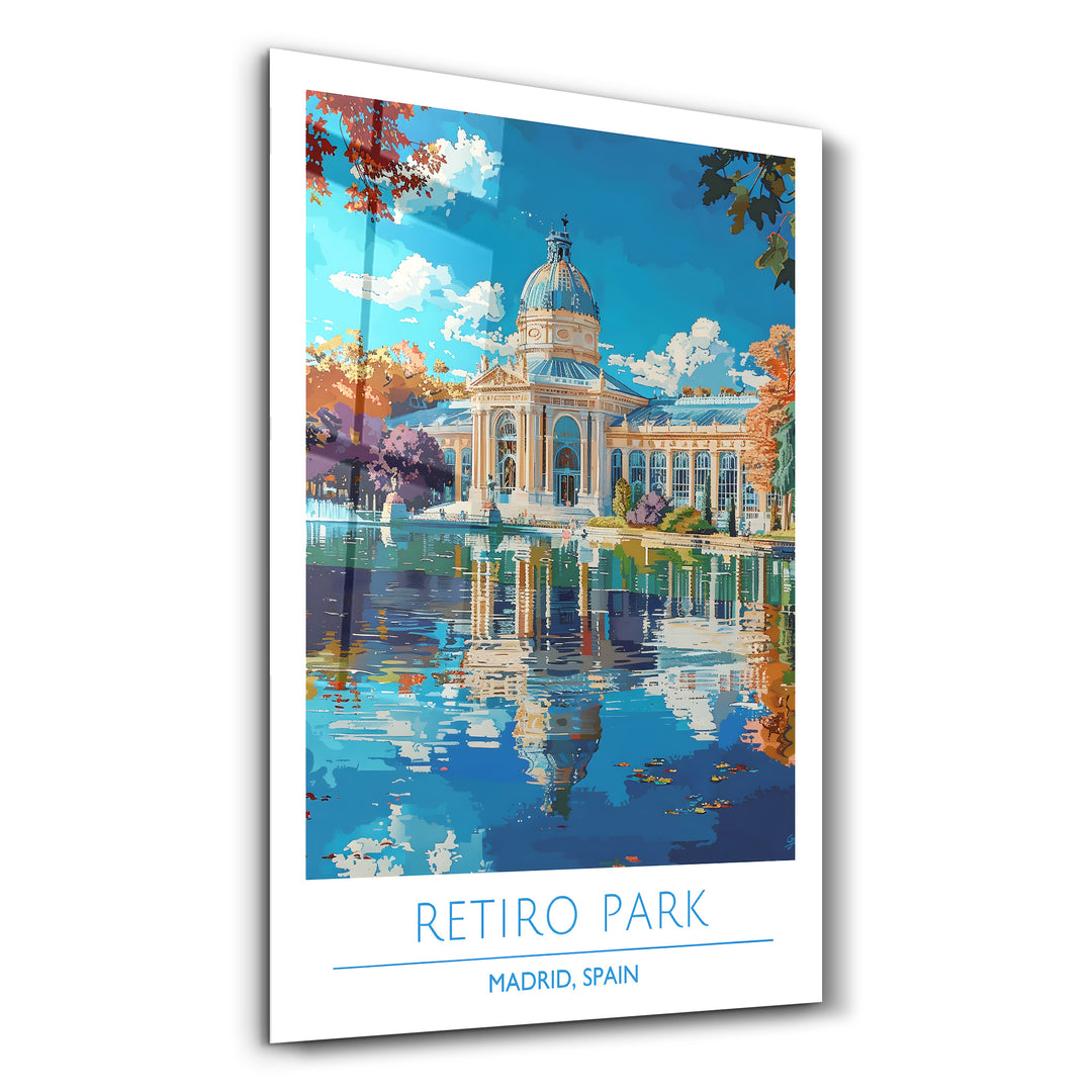 Reitro Park-Madrid Spain-Travel Posters | Glass Wall Art