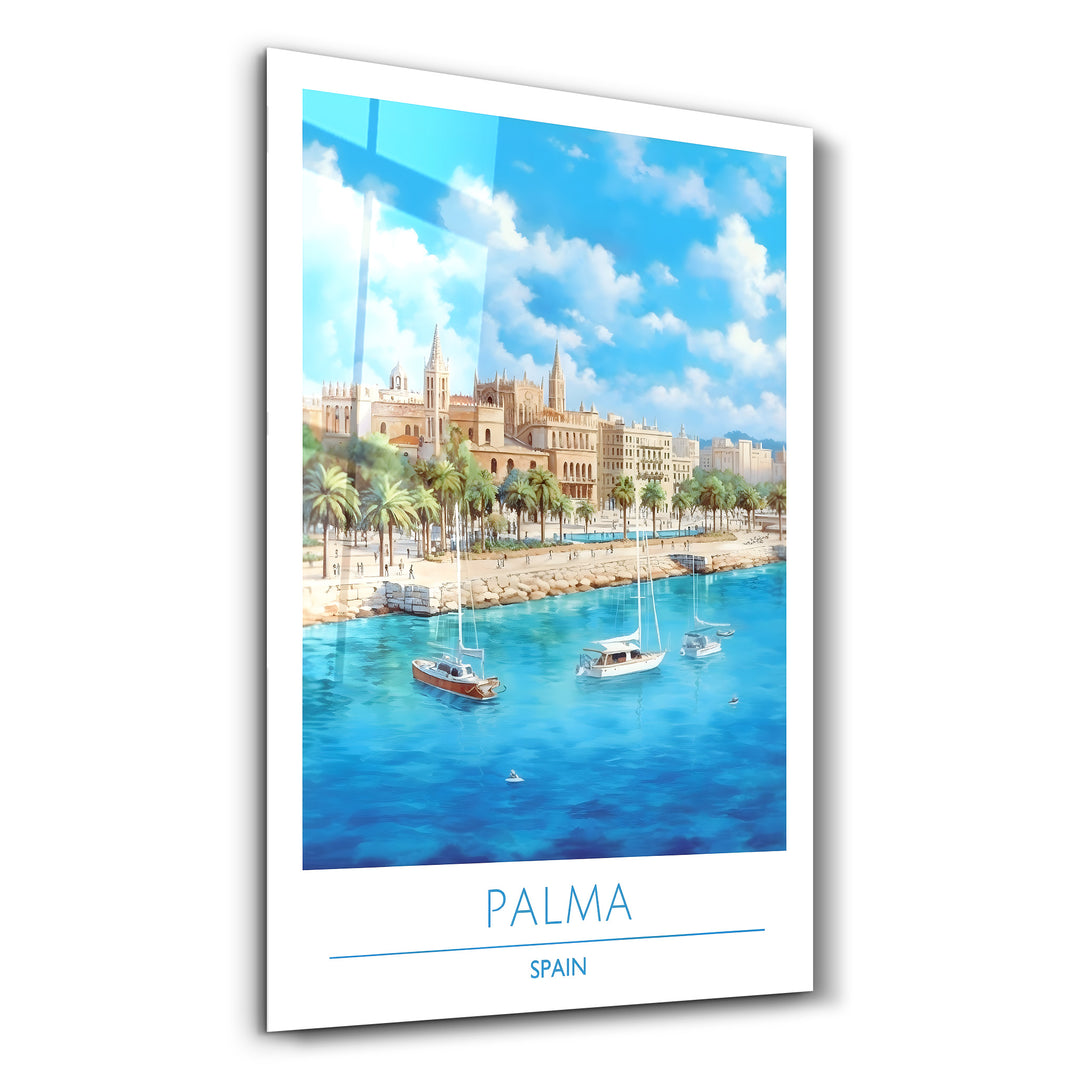 Palma Spain-Travel Posters | Glass Wall Art