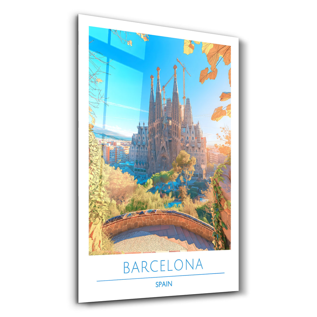 Barcelona Spain-Travel Posters | Glass Wall Art