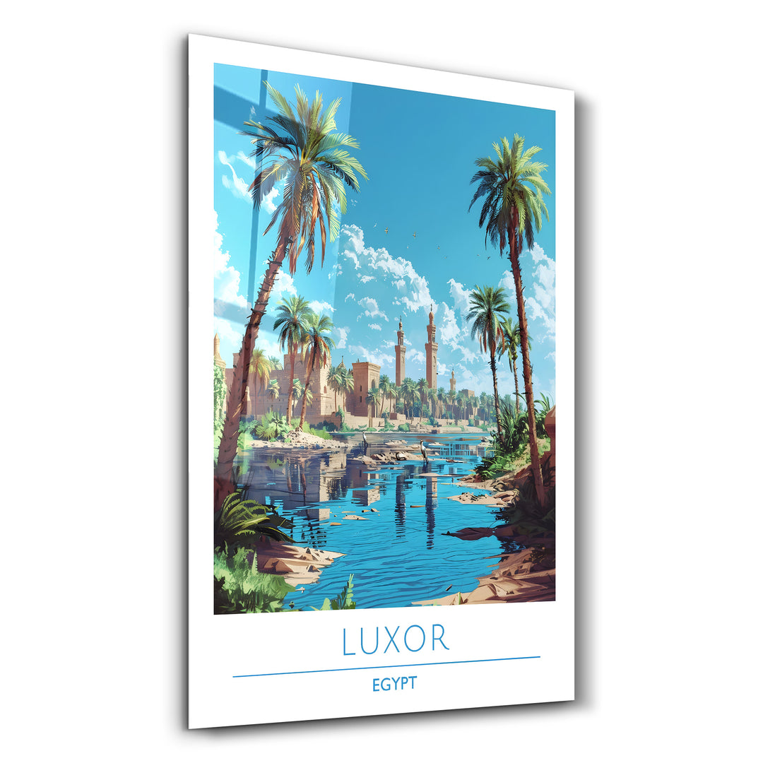 Luxor Egypt-Travel Posters | Glass Wall Art