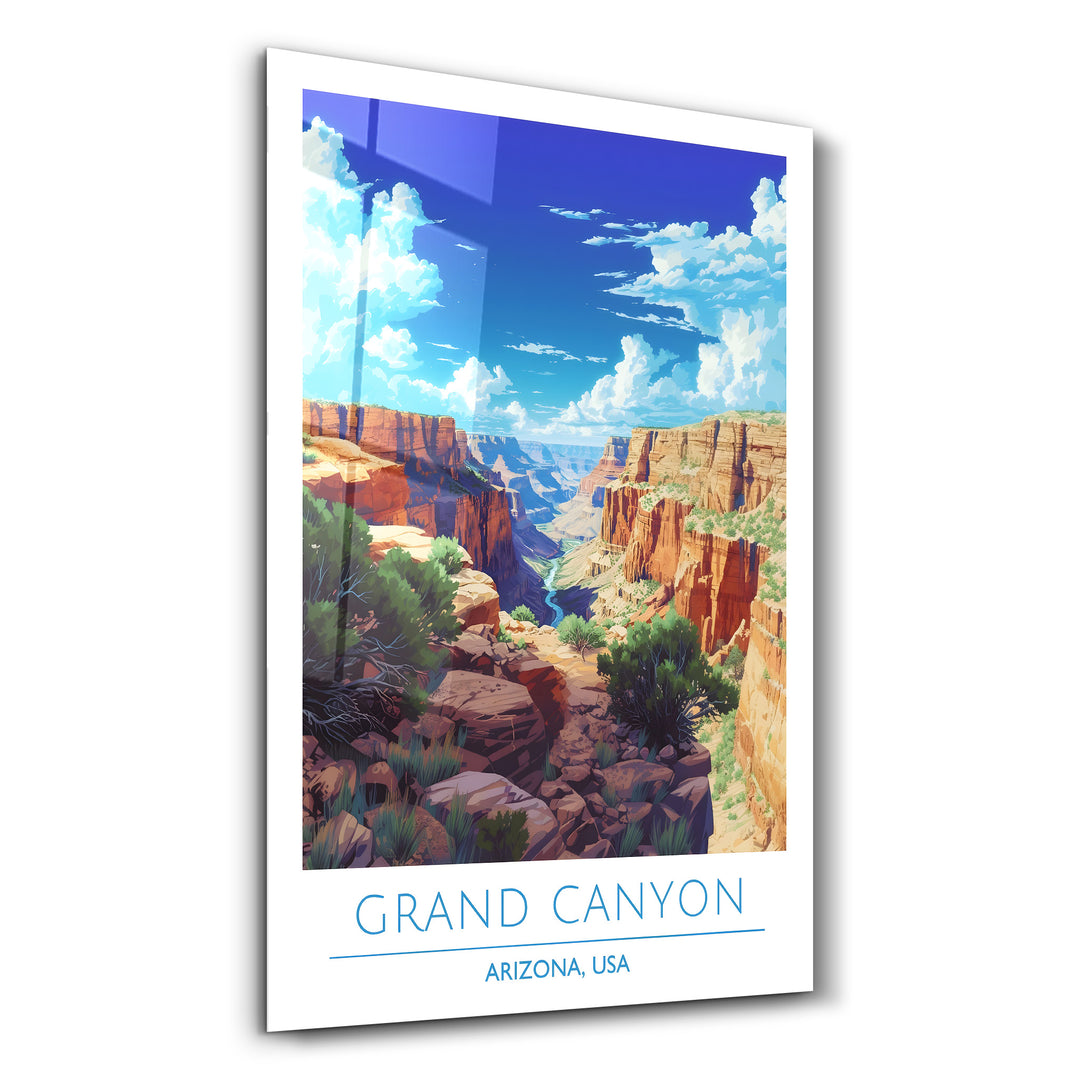 Grand Canyon-Arizona USA-Travel Posters | Glass Wall Art