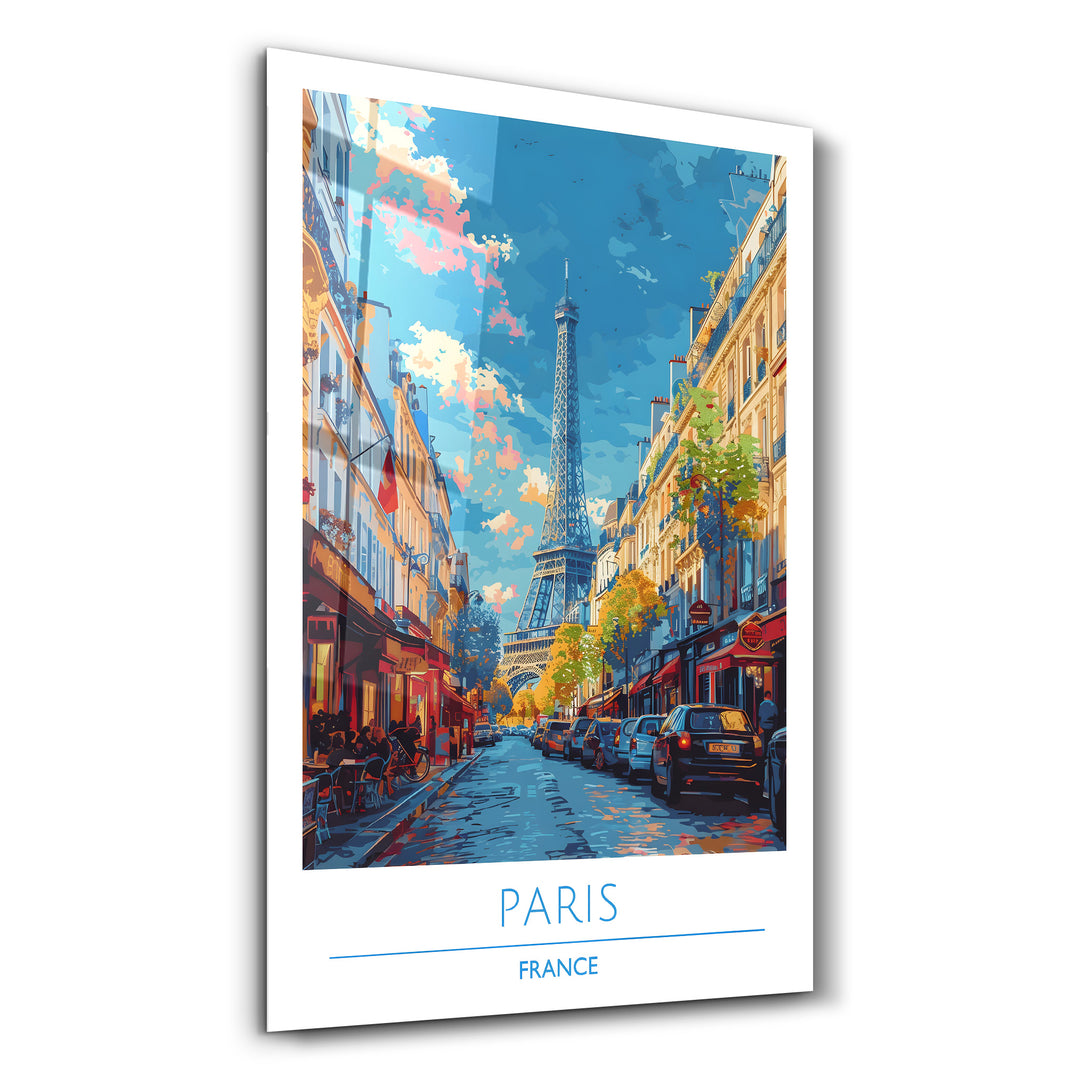 Paris France-Travel Posters | Glass Wall Art