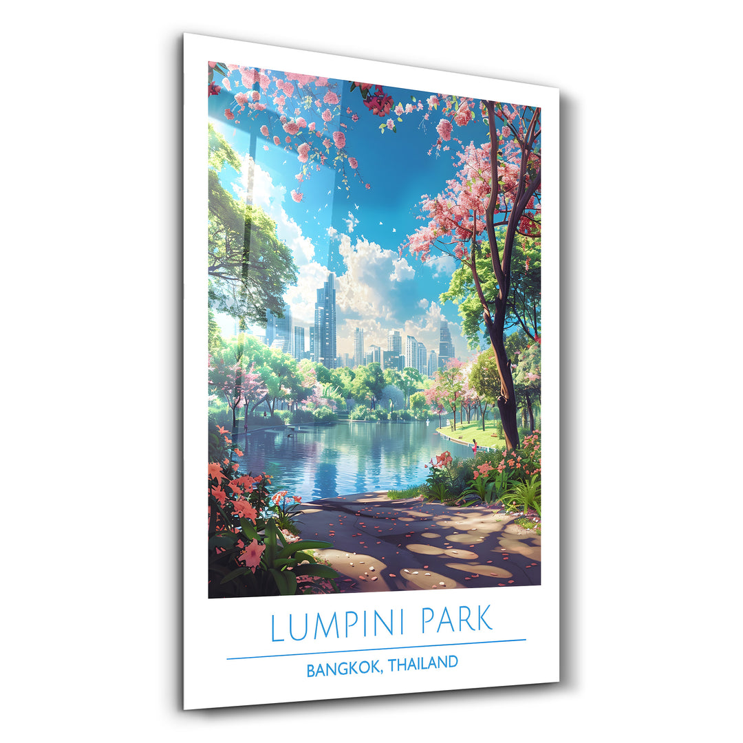 Lumpini Park-Bangkok Thailand-Travel Posters | Glass Wall Art