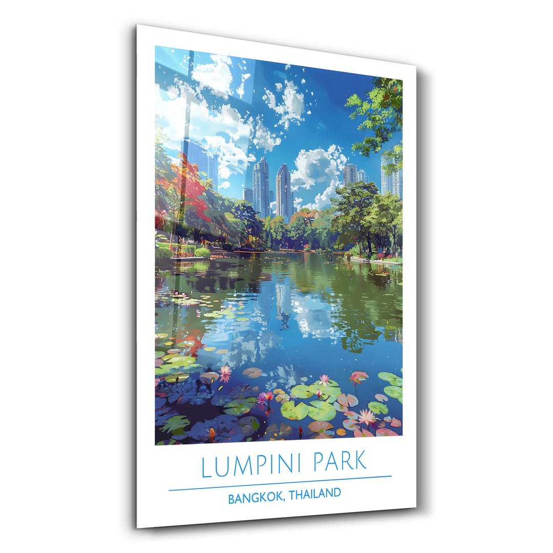 Lumpini Park-Bangkok Thailand-Travel Posters | Glass Wall Art