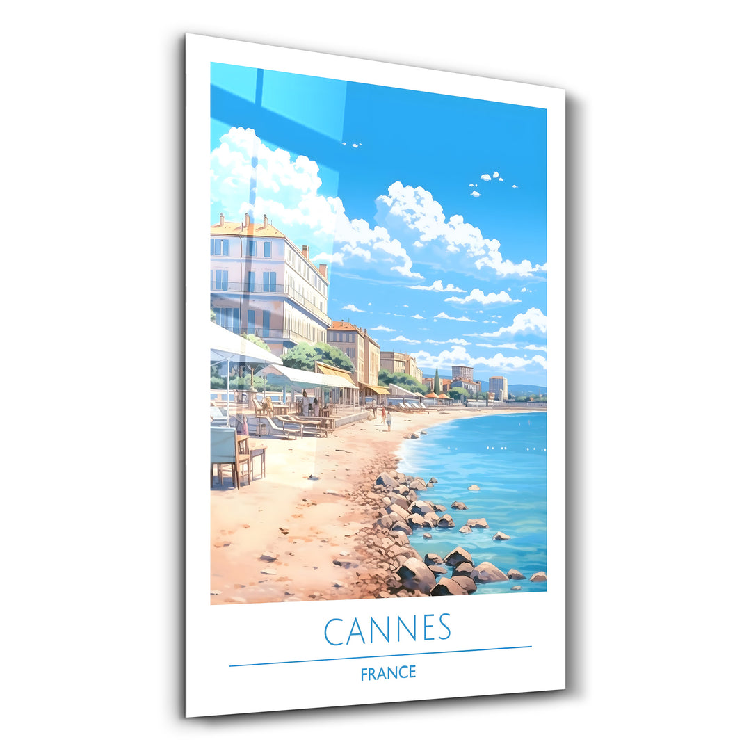 Cannes France-Travel Posters | Glass Wall Art