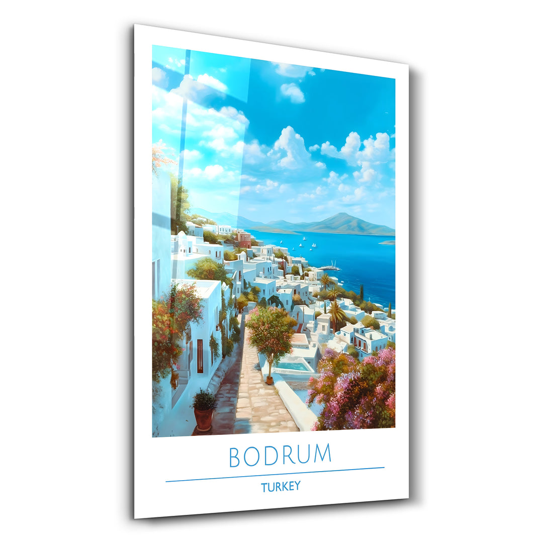 Bodrum Turkey-Travel Posters | Glass Wall Art