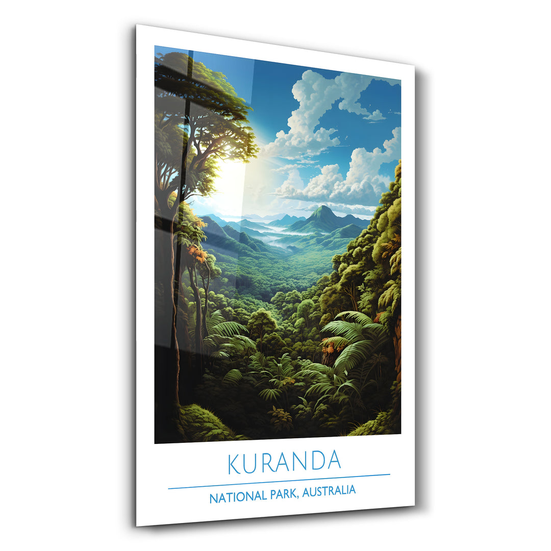 Kuranda-National Park Australia-Travel Posters | Glass Wall Art